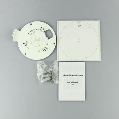 HDCVI видеокамера Fisheye 5 Мп Dahua DH-HAC-EW2501P со встроенным микрофоном для системы видеонаблюдения